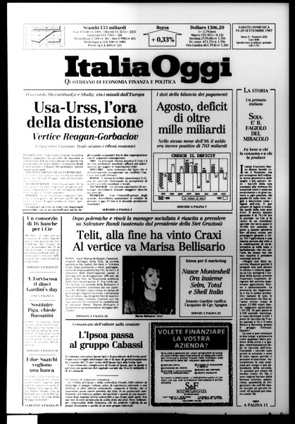 Italia oggi : quotidiano di economia finanza e politica